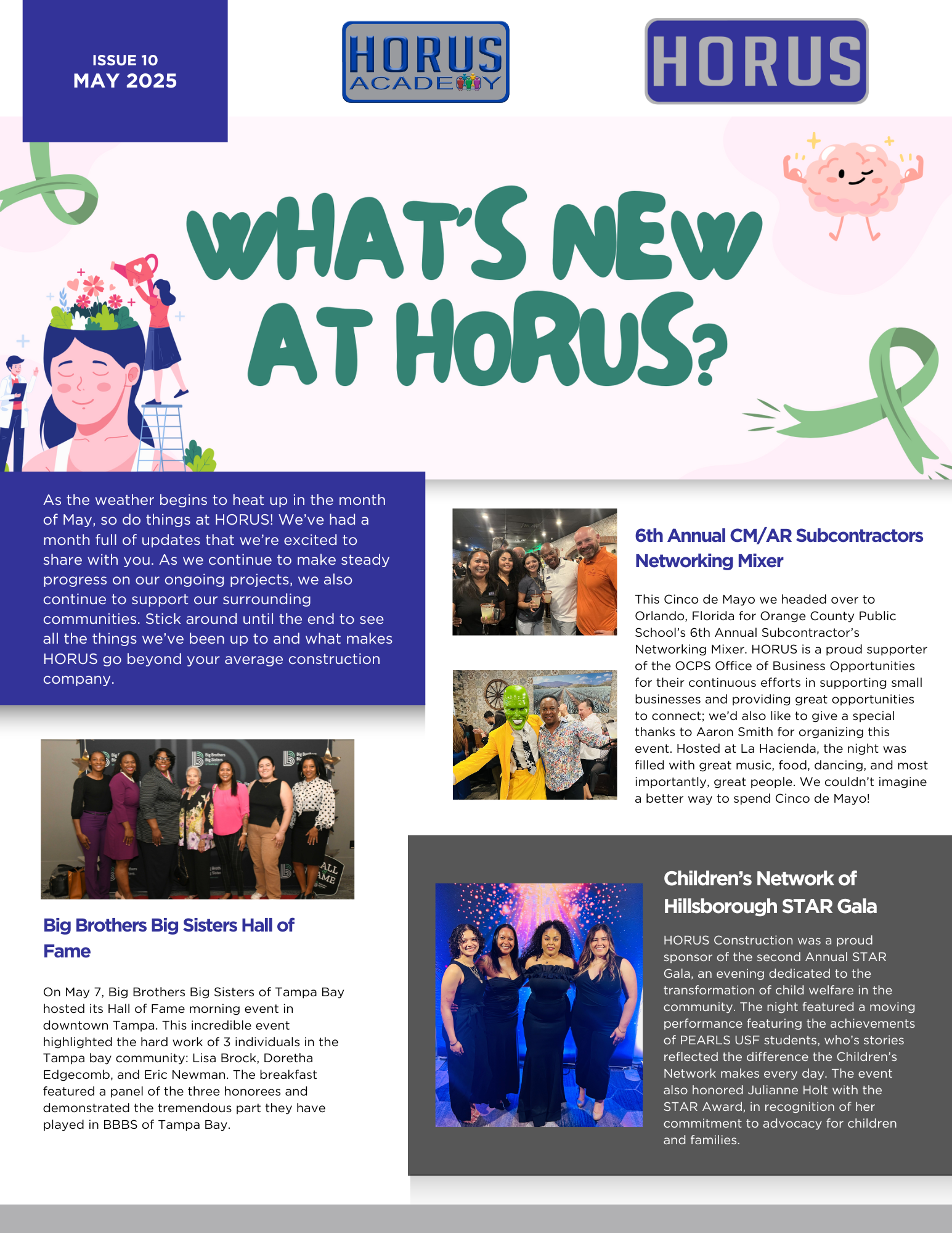 What is new at Horus page 1